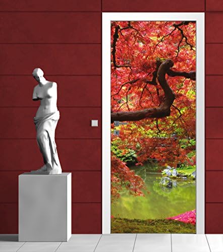 Delester Design 270-vet Door Decor Blooming Tree Design 211 x 91 cm
