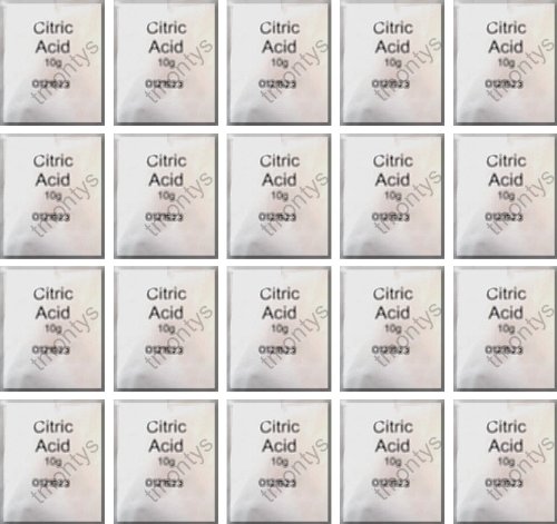 20 x 10 Grams Citric Acid Sachets