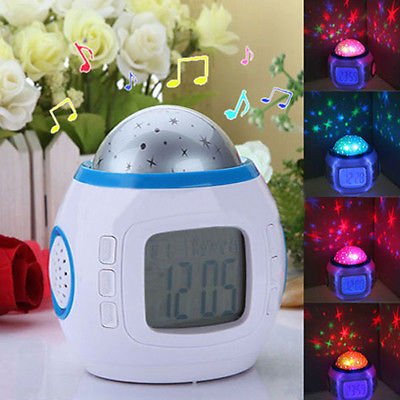 LED Sternenhimmel Kinderwecker mit Sternenhimmel Kalender Thermometer Wecker - 5