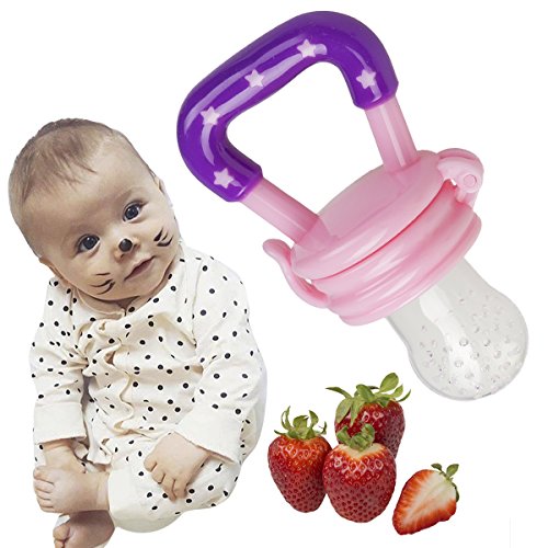 Fruchtsauger Schnuller für Obst und Gemüse in verschiedenen Farben mit gratis GESCHENKTASCHE - 4