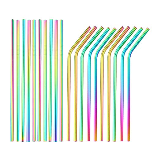 Bisda 20 Metal Straw, Cannucce in acciaio inox, per bicchiere Bicchierini Yeti Bicchieri da cocktail