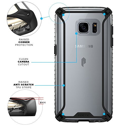 Galaxy S7 Edge Tel fono M vil Poetic Affinity pr mium Serie Fino Fino Protege Da Donde necesario transparente Bumper Carcasa Funda Carcasa de dos materiales para Samsung Galaxy S7 Edge Negro Transparente reviews Galaxy S7 Edge Tel fono M vil Poetic Affinity pr mium Serie Fino Fino Protege Da Donde necesario transparente Bumper Carcasa Funda Carcasa de dos materiales para Samsung Galaxy S7 Edge Negro Transparente