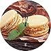 Produktbild Artland Wand-Analog-Funk-Quarz-Uhr Digital-Druck auf Echt Glas mit Motiv cjung Macarons mit Vanilleschote Ernährung & Genuss Süßspeisen Fotografie Gelb D1HO