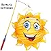 Produktbild alles-meine.de GmbH 2 tlg. Set: Laterne / Lampion + LED Laternenstab -  lachende Sonne - Rund  -..