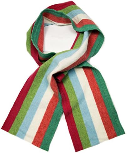 Multi Coloured Felted Wool Scarf - Pastel Stripe - Made in Scotland