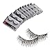 TaobaOPIt New 10 Pair Reusable Charming Cross Fake False Eyelashes Glue Adhesives Eye Lashes Makeup Black 57
