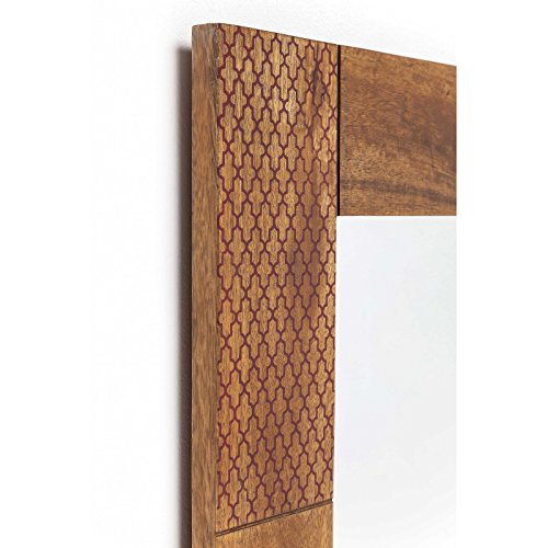 Kare 80197 Spiegel Soleil Möbel, Holz, braun / gelb / blau / weiß / schwarz, 2,5 x 80 x 100 cm - 3
