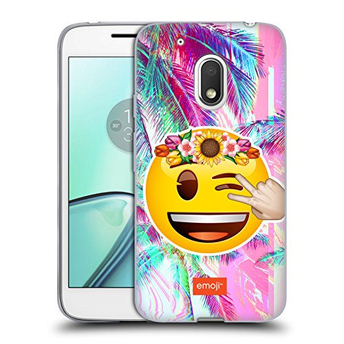 Head Case Designs Official Emoji Wink Solos Soft Gel Case for Motorola Moto G4 Play