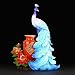 Produktbild Pfau Dekoration Home Wohnzimmer TV Schrank Peacock Vase Dekoration Kreative Hochzeitsgeschenk Housewarming Geschenk,1