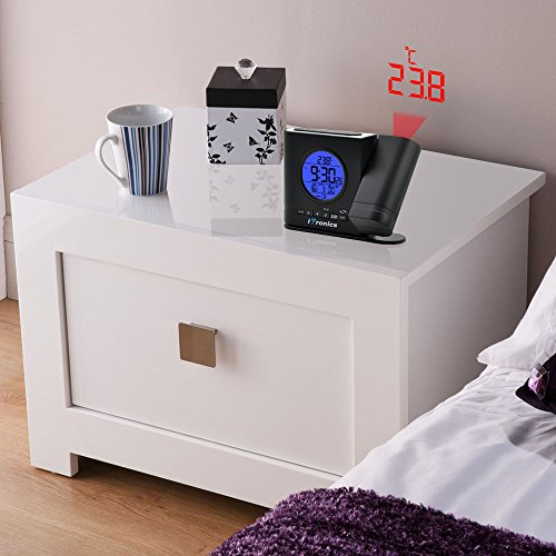 iTronics IR306 Digitale Projektionswecker Funk Tischuhr mit Bewegungssensor und Temperaturanzeige - 6
