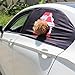 Price comparison product image Window Curtain - Diadia Diadia Foldable Car Visor Cover Window Sun Shade Pet Dog Hang Out Car Window Shade for Car Windows, 33x35x19 Inch