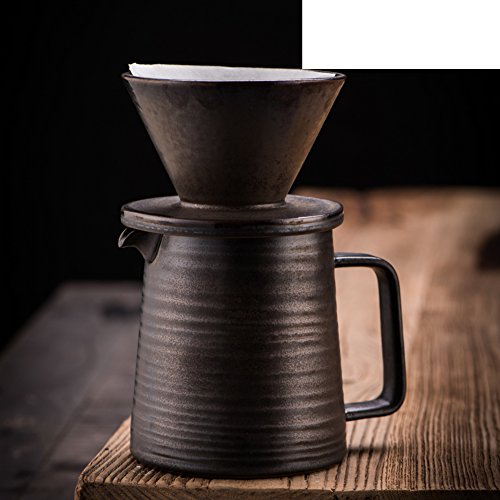 examen CDSHFVFDG céramique style américain noir café pot