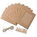 Produktbild TOPmountain 12 * 10CM 10 Set Vintage-Papier-Foto-Rahmen Wandbehang Album mit Seilklemme für Hauptdekor (Kraft)