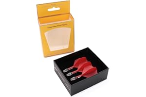 CUESOUL Rost T19 Eje de dardo Integrado y Forma estándar Grande de Vuelo, Juego de 3