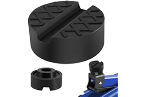 Jack Pad, TengKo Universal Slotted Rubber Jack Pad Frame Rail Protector 65mm/2.56 inch Diameter