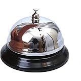 YKKJ Tischglocke Edelstahl - Laut & Praktisch Für Restaurant, Hotel & Service