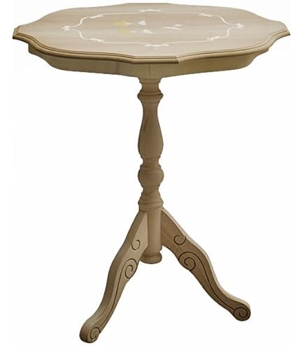 Tavolino Rotondo In Faggio 50x60cm Bianco - Già Montato, Produzione Italiana - Foto 8