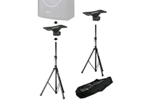 Pieds d'Enceintes Vonyx avec Plateaux - Ensemble Complet