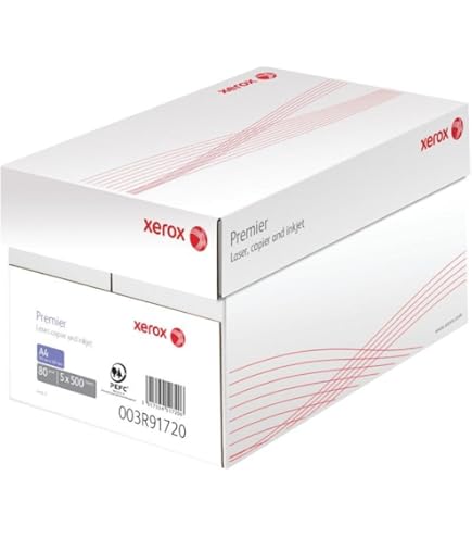 Carta Multifunzione Xerox Business 003R91820 - 80 Gr/m2, Bianco, Formato A4 - Confezione Da 5 Risme (5 X 500 Fogli)