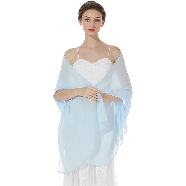 Chiffon Scarf Sheer Soft Plain Neck Wrap Écharpe Tendance Femme