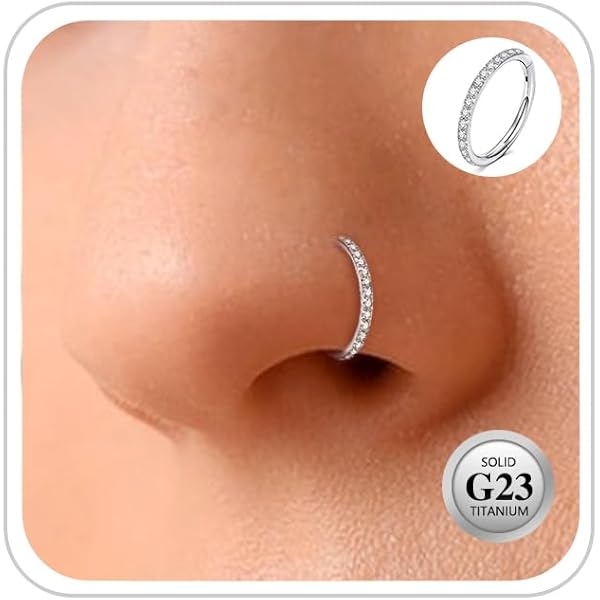 JUKOTA Ensemble De 3 Piercings Prothétiques Pour Le Nez - Anneau