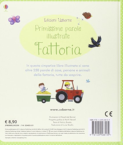 Book's Cover of Fattoria. Primissime parole illustrate. Ediz. illustrata