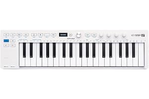 Arturia – Keystep 37 MK2 – bärbar MIDI-kontroll, sekvenserare och arpeggiator – 37 slimnycklar, OLED-skärm, polyfonisk stegse