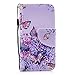 Produktbild iPhone SE/iPhone 5 5s Hülle, The Grafu® Stoßfest Flip PU Leder Schutzhülle mit Handschlaufe, Standfunktion und Kartensfach für Apple iPhone SE/iPhone 5 5s, Schmetterling