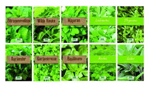 10er Set Samentüten 'Kräuter'