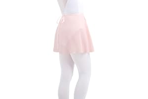 NEWCHAO Gonne per Danza Classica Gonne a Portafoglio per Body in Chiffon Bianco Rosa Nero per Ragazze Donne per Adulti…