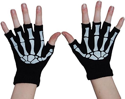 Bgs Fingerless Gloves Ladies Blk/Wht One Size