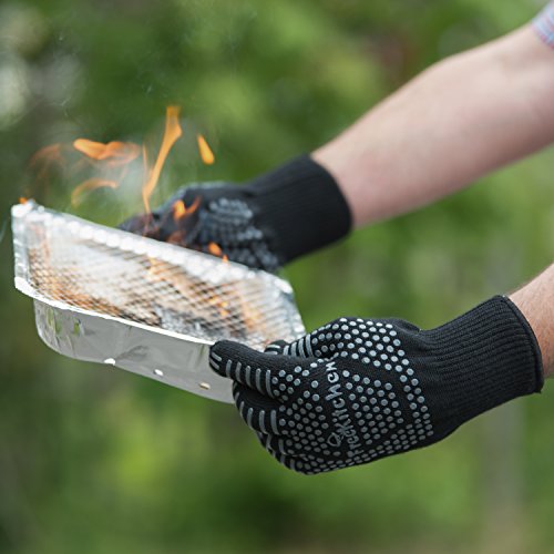 2017er Grillhandschuhe von Free Kitchen – Hitzehandschuhe bieten zertifizierten Schutz bis 500 Grad – Plus begehrte Geheimtipps fürs BBQ - 5