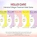 [HelloCare] 5pcs Intensive COENZYME Q10 COLLAGEN Treatment Facial Mask Sheets Pack x 5 sheets Daily Skincare Nutrition, Moisturizing, Vitalizing Face Masks Pack [S. Korea]
