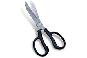 AMESBICHLER fesselschere 12 cm acciaio inox curvo, grande manico in plastica, Forbici pelo Oscillante