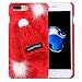 Produktbild SANHENGMIAO COVER È adatto per iPhone Für iPhone 7 Plus Plüschkugel Weihnachten Hut Plüsch Tuch PC-Hülle (Farbe : Rot)