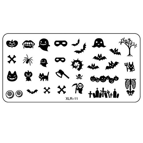 Tonsee® 1PC Christmas Halloween Nail Art Image Stamping Plates Manicure Template