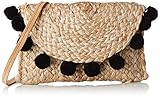  PIECES Damen Pcbecka Straw Cross Body Umhängetasche, Beige (Nature), 0,5x21x15 cm