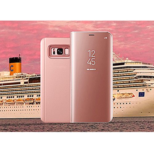 Funda Samsung S8 Clear View Standing Cover Aursen Carcasa Case para Samsung Galaxy S8 color oro rosa reviews Funda Samsung S8 Clear View Standing Cover Aursen Carcasa Case para Samsung Galaxy S8 color oro rosa