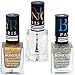 Coat Me Bonjour Paris True Color Nail Polish - Gold / Top Coat / Silver, Pack of 3 (0.90 Oz) RS.273.00