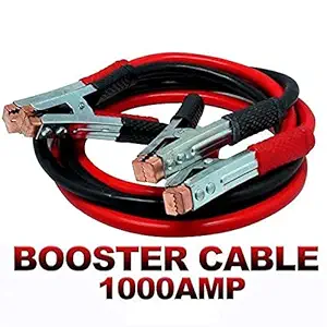Kiesh Premium Car Heavy Duty Booster Cables Auto Battery Booster 2 Meter Clamp to Start Dead Battery Auto Car Jumper Cables (Red and Black, 1000 ampere)