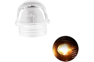 FanciBuy Glasabdeckung für Backofenlampe, Gewindedurchmesser 33 mm x Höhe 40 mm, geeignet für Bosch, Baumatic, Smeg, Belling, Cannon, Caple, Cuisina, Creda, Homark, Hotpoint, Indesit, Siemens und mehr