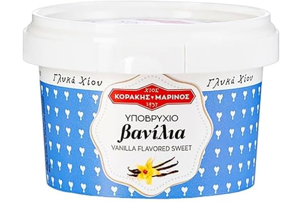 Traditionell grekisk sötma - KORAKHS MARINOS - Ipovrichio Submarine VANILJ 300g