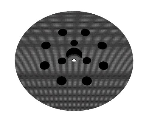 Schleifteller Ø 115mm hart – für KRESS Hexe – Stützteller für Klett Schleifscheiben mit 8-Loch Absaugung – DFS - 2