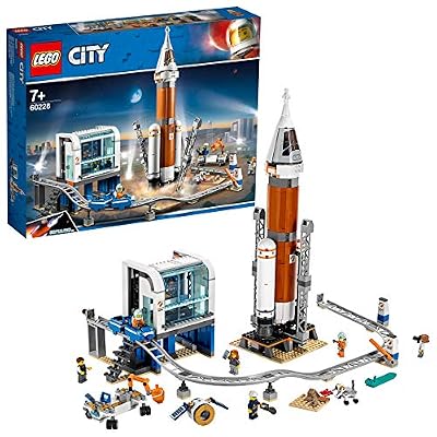 LEGO® -La fusée Spatiale et sa Station de Lancement City Jeux de Construction, 60228, Multicolore