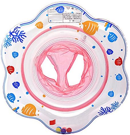 moinkerin Children Baby Infant Kids Toddler Inflatable Round Seat Float Swim Ring Swimming Flipper circle for Swim Help 1-5 Years old (pink)