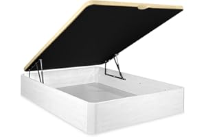 Somnia Descanso - Canapé Abatible súper Reforzado Gran Capacidad con Tapa Transpirable, Esquinas Redondeadas, 150 x 200, Polar