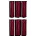 Produktbild bolsius 103667650344 'Rustik' Stumpenkerze, 19 x 7 cm, bordeaux (6 Stück)