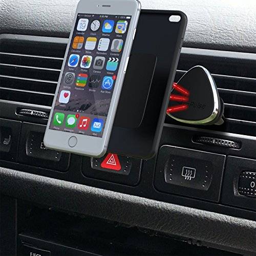 supporto da auto magnetico -VeoPulse nero - Porta cellulare - (iphone 6 6plus 5 5S 4 4S...,samsung galaxy S4 S5 S6 Note 3 4 ,htc,nokia,nexus,LG...)