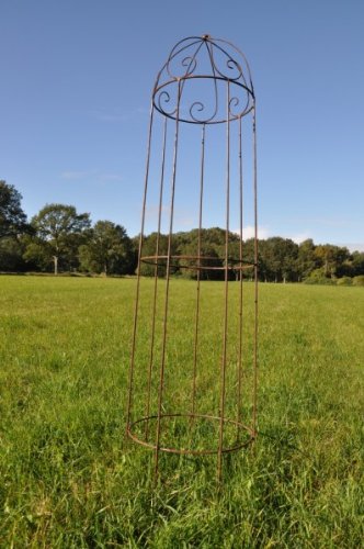 Rankgerüst Höhe 200cm Rost Obelisk Rosenhilfe Rankhilfe - 2