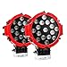 Allextreme 2Pcs 51W 7 Spot Round Fog Led Lights Off Road Driving Roof Led Bumper Universal 17 Led Round For Suv Boat Jeep Lamp All Bikes And Cars(Red) RS.4200.00